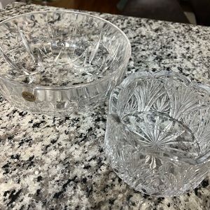 2 Crystal Rock Bowls